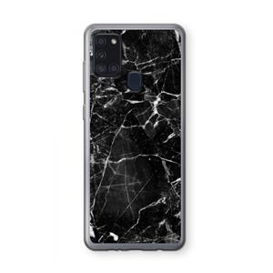 CaseCompany Zwart Marmer 2: Samsung Galaxy A21s Transparant Hoesje