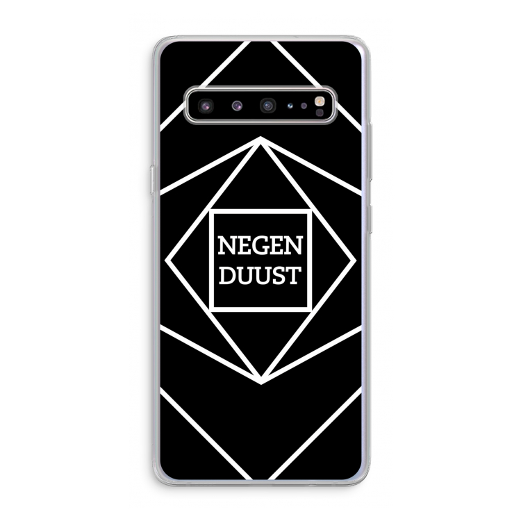 CaseCompany Negenduust geometrisch: Samsung Galaxy S10 5G Transparant Hoesje