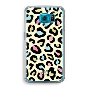 CaseCompany Leopard pattern: Samsung Galaxy S6 Transparant Hoesje