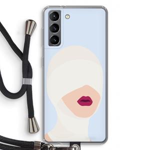 CaseCompany Incognito: Samsung Galaxy S21 Transparant Hoesje met koord