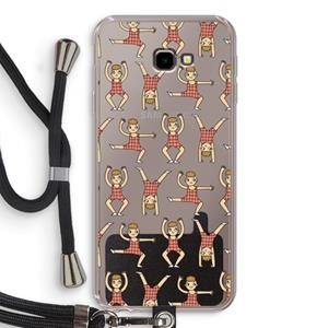 CaseCompany Gymboys: Samsung Galaxy J4 Plus Transparant Hoesje met koord