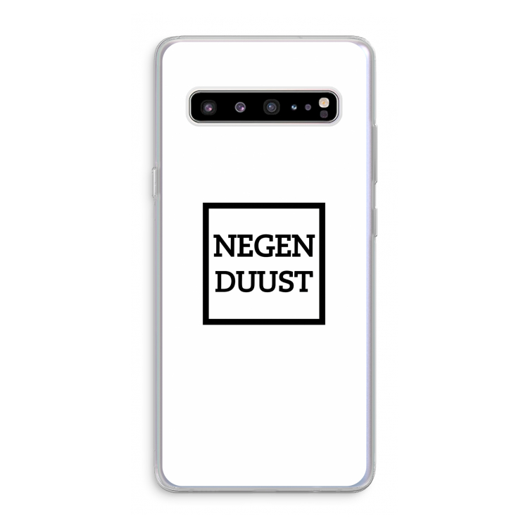CaseCompany Negenduust vierkant: Samsung Galaxy S10 5G Transparant Hoesje