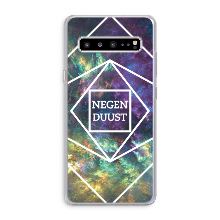CaseCompany Negenduust ruimte: Samsung Galaxy S10 5G Transparant Hoesje