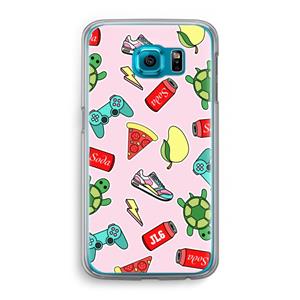 CaseCompany Things Jamie Loves: Samsung Galaxy S6 Transparant Hoesje