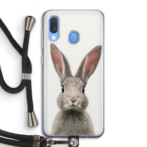 CaseCompany Daisy: Samsung Galaxy A40 Transparant Hoesje met koord
