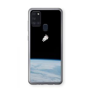 CaseCompany Alone in Space: Samsung Galaxy A21s Transparant Hoesje