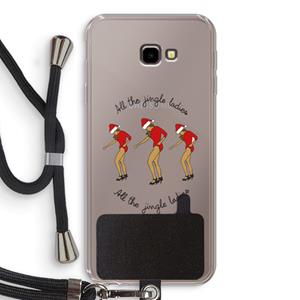 CaseCompany Jingle Ladies: Samsung Galaxy J4 Plus Transparant Hoesje met koord