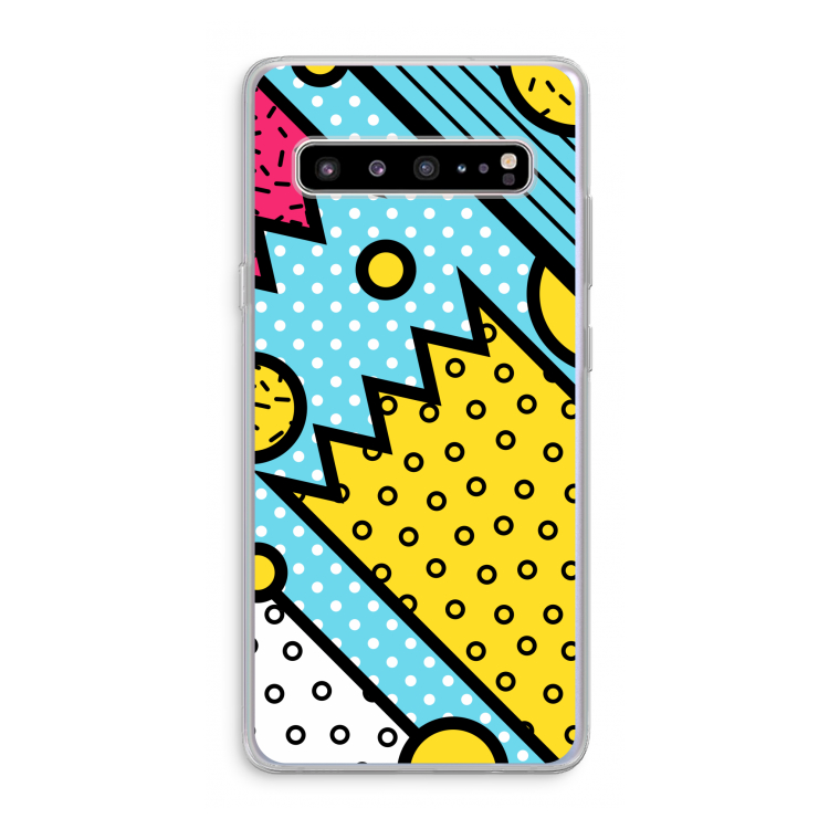 CaseCompany Pop Art #1: Samsung Galaxy S10 5G Transparant Hoesje