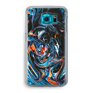 CaseCompany Black Unicorn: Samsung Galaxy S6 Transparant Hoesje
