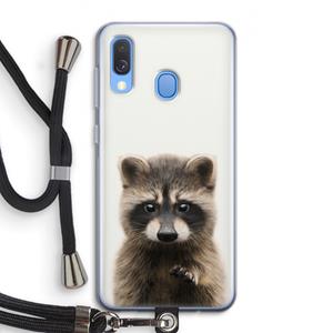 CaseCompany Rocco: Samsung Galaxy A40 Transparant Hoesje met koord