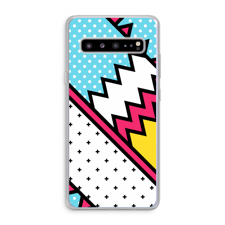CaseCompany Pop Art #2: Samsung Galaxy S10 5G Transparant Hoesje