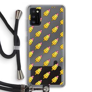 CaseCompany Waterijsjes: Samsung Galaxy A41 Transparant Hoesje met koord