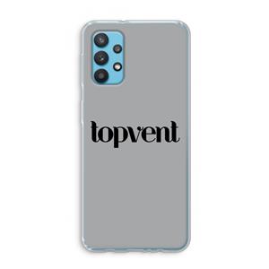 CaseCompany Topvent Grijs Zwart: Samsung Galaxy A32 4G Transparant Hoesje