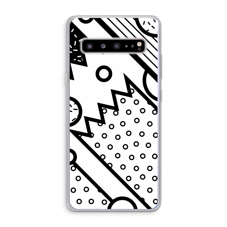 CaseCompany Pop Art #4: Samsung Galaxy S10 5G Transparant Hoesje