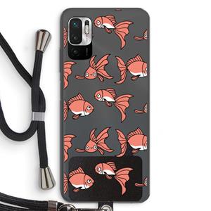 CaseCompany Blub: Xiaomi Redmi Note 10 5G Transparant Hoesje met koord
