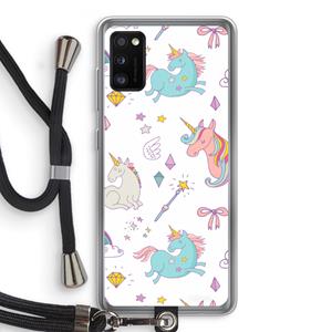 CaseCompany Fantasiewereld: Samsung Galaxy A41 Transparant Hoesje met koord