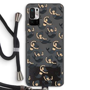 CaseCompany Zeemeermin: Xiaomi Redmi Note 10 5G Transparant Hoesje met koord