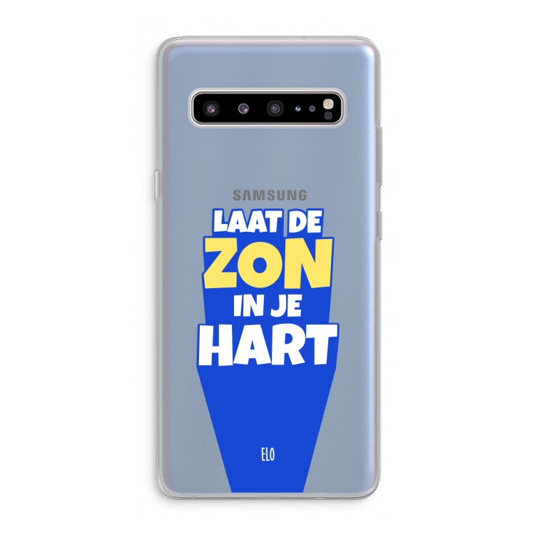 CaseCompany Laat de zon in je hart: Samsung Galaxy S10 5G Transparant Hoesje