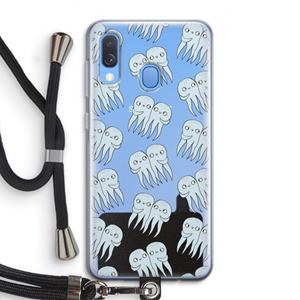 CaseCompany Octopussen: Samsung Galaxy A40 Transparant Hoesje met koord