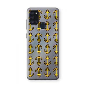 CaseCompany Musketon Anchor: Samsung Galaxy A21s Transparant Hoesje