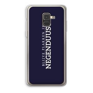 CaseCompany Blijve plakken in Negenduust: Samsung Galaxy A8 (2018) Transparant Hoesje