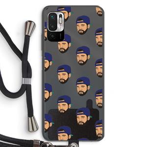 CaseCompany Drake Away: Xiaomi Redmi Note 10 5G Transparant Hoesje met koord