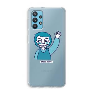 CaseCompany Zwaai: Samsung Galaxy A32 4G Transparant Hoesje