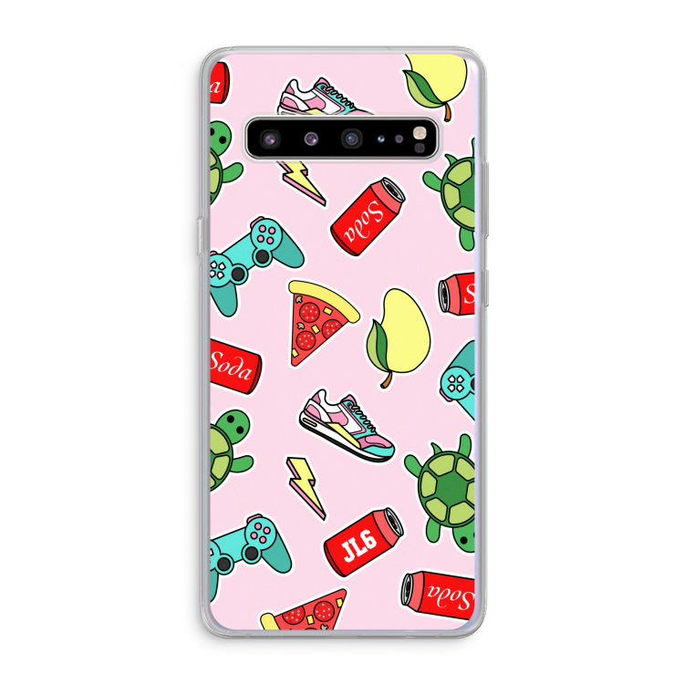 CaseCompany Things Jamie Loves: Samsung Galaxy S10 5G Transparant Hoesje