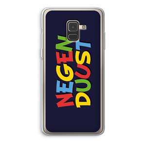 CaseCompany 90's One: Samsung Galaxy A8 (2018) Transparant Hoesje