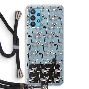 CaseCompany Makis: Samsung Galaxy A32 4G Transparant Hoesje met koord