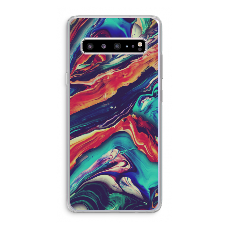 CaseCompany Chameleon Sun: Samsung Galaxy S10 5G Transparant Hoesje