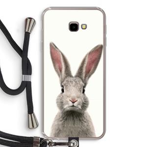 CaseCompany Daisy: Samsung Galaxy J4 Plus Transparant Hoesje met koord