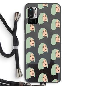 CaseCompany King Kylie: Xiaomi Redmi Note 10 5G Transparant Hoesje met koord
