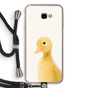 CaseCompany Duke: Samsung Galaxy J4 Plus Transparant Hoesje met koord