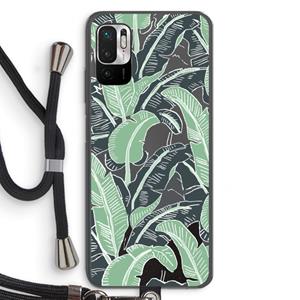 CaseCompany This Sh*t Is Bananas: Xiaomi Redmi Note 10 5G Transparant Hoesje met koord