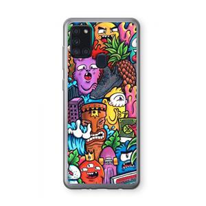 CaseCompany Vexx Mixtape: Samsung Galaxy A21s Transparant Hoesje