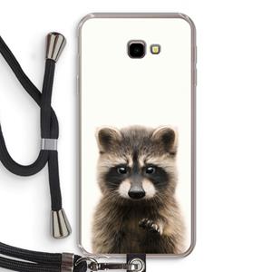 CaseCompany Rocco: Samsung Galaxy J4 Plus Transparant Hoesje met koord