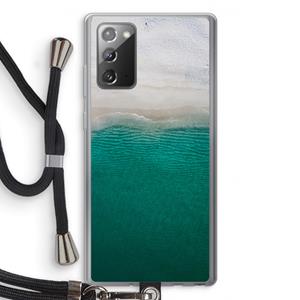 CaseCompany Stranded: Samsung Galaxy Note 20 / Note 20 5G Transparant Hoesje met koord