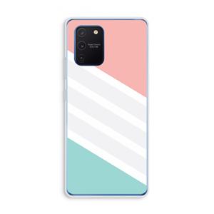 CaseCompany Strepen pastel: Samsung Galaxy Note 10 Lite Transparant Hoesje