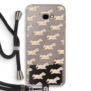 CaseCompany Ponys: Samsung Galaxy J4 Plus Transparant Hoesje met koord