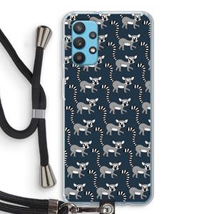 CaseCompany Makis: Samsung Galaxy A32 4G Transparant Hoesje met koord