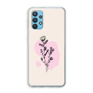 CaseCompany Roses are red: Samsung Galaxy A32 4G Transparant Hoesje