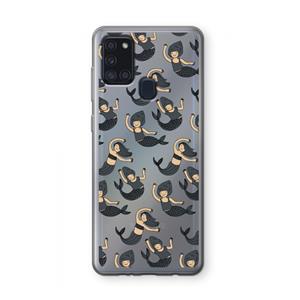 CaseCompany Zeemeermin: Samsung Galaxy A21s Transparant Hoesje