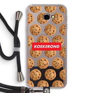 CaseCompany Koekerond: Samsung Galaxy J4 Plus Transparant Hoesje met koord