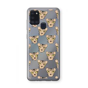 CaseCompany Tijger: Samsung Galaxy A21s Transparant Hoesje