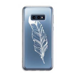 CaseCompany Pluim: Samsung Galaxy S10e Transparant Hoesje