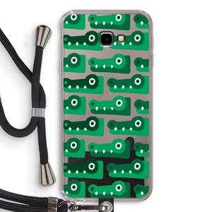 CaseCompany Crocs: Samsung Galaxy J4 Plus Transparant Hoesje met koord