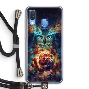 CaseCompany Aurowla: Samsung Galaxy A40 Transparant Hoesje met koord