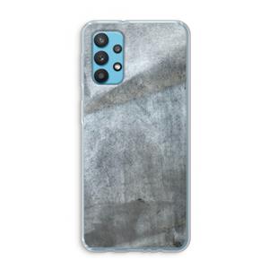 CaseCompany Grey Stone: Samsung Galaxy A32 4G Transparant Hoesje