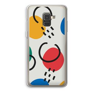 CaseCompany Illustratieve pop 3: Samsung Galaxy A8 (2018) Transparant Hoesje